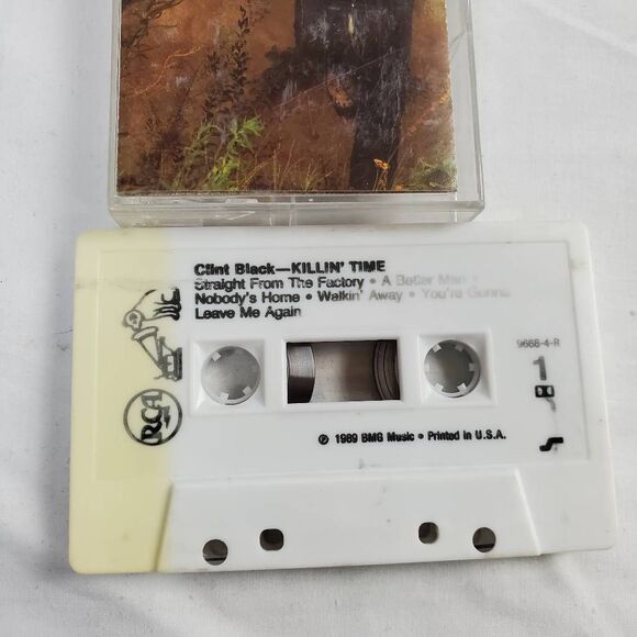 Clint Black Killin’ Time Cassette 1989 RCA BMG - Picture 2 of 4